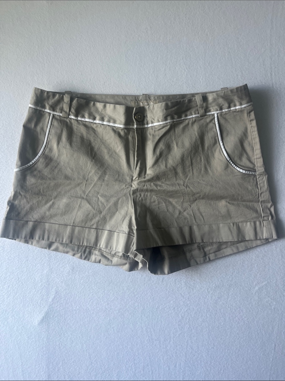 Banana Republic Tan Shorts with White Contrast Trim